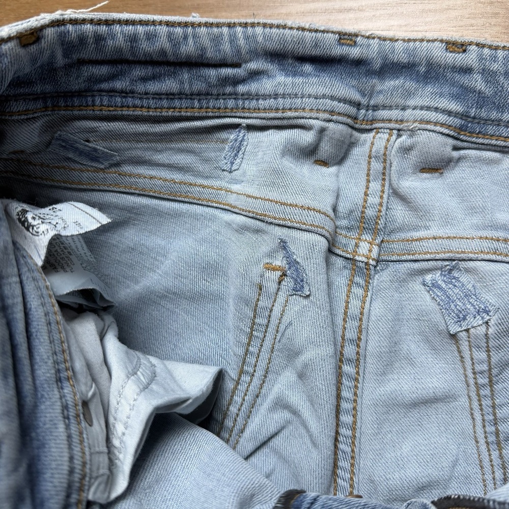 Diesel Sleenker Jeans Men 28x32 Blue Slim Skinny Stretch Light Wash Thrash 086AT - Picture 10 of 16